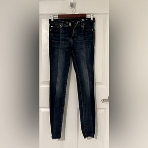 Size 26 Armani Exchange Jeans with raw hem